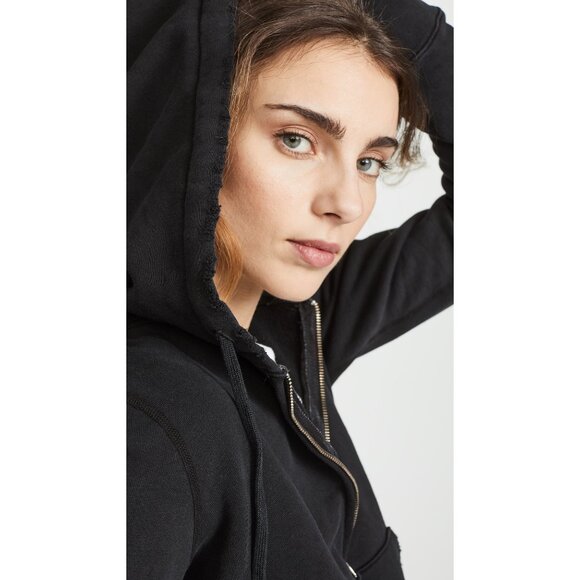 Nili lotan Callie Hoodie in Washed Black, Size XS - Picture 10 of 11